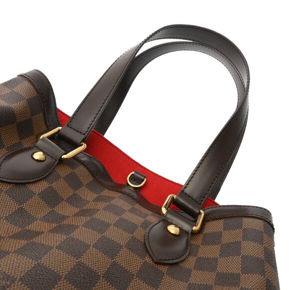 LOUIS VUITTON Authentic Brown Damier Canvas Bag - Picture 5 of 11
